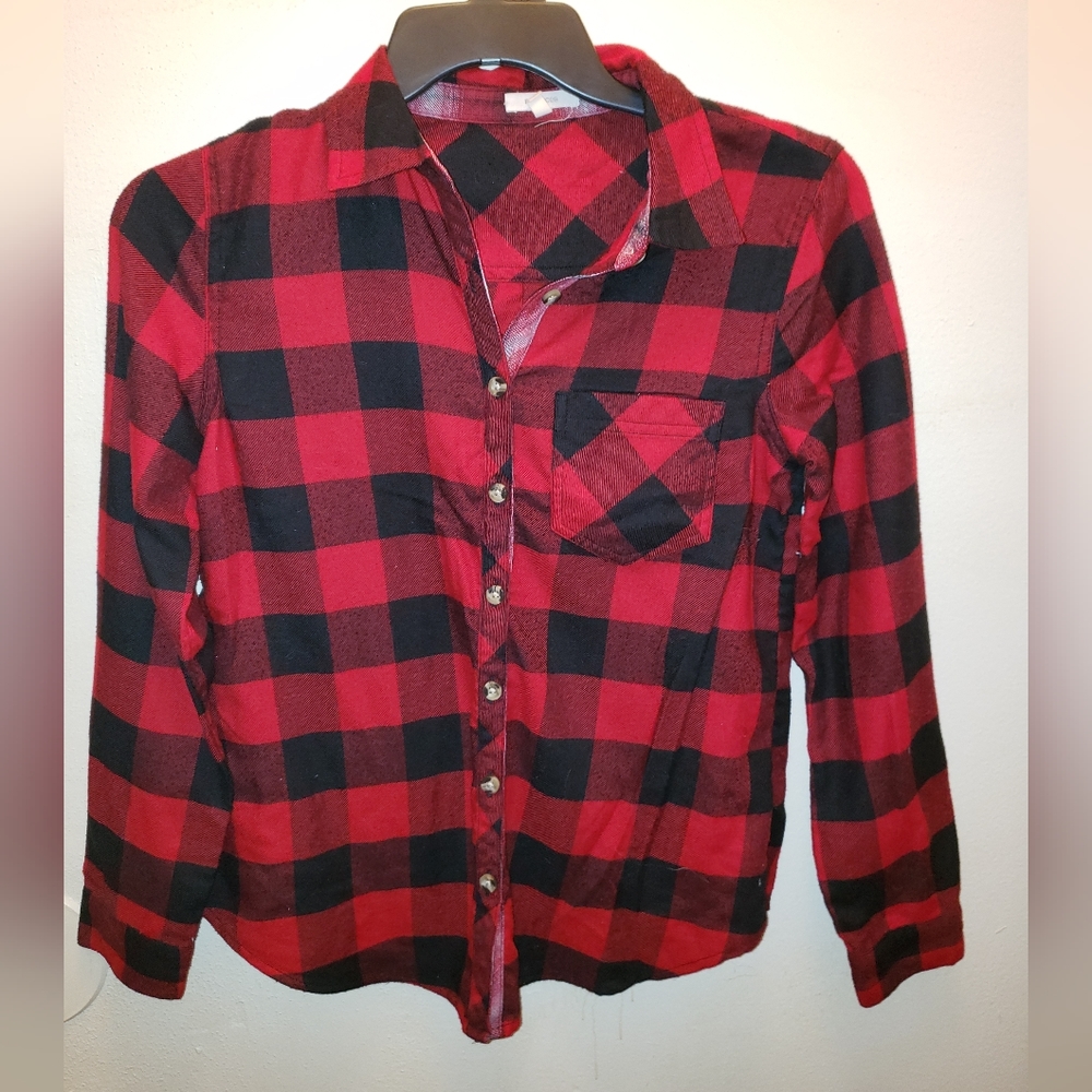 Maurices Plaid Flannel Shirt (XS)